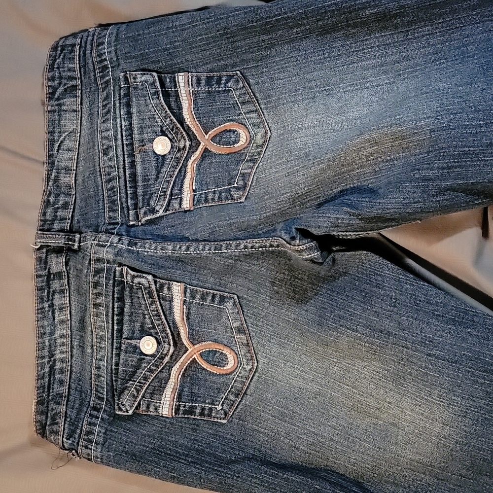 Rue 21 Slim Bootcut Jeans sz 7/8 Long - Picture 2 of 4